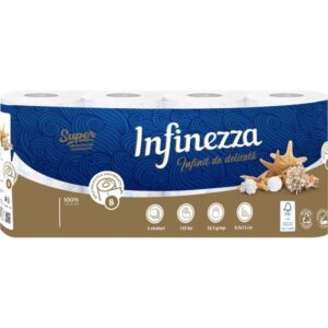 Hartie igienica parfumata Infinezza 3 str. 8 buc Marino
