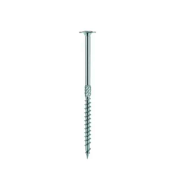 Surub pentru lemn cap saiba 6x160 ZN argintiu