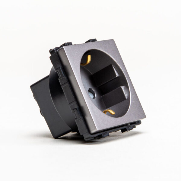 Priza schuko gri 16A, aparataj touch Pulsar NS - imagine 2