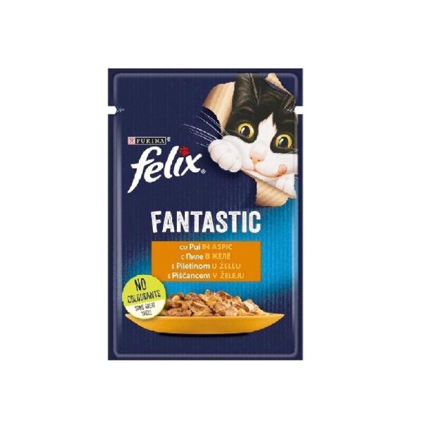 Hrana pisici Felix Fantastic diferite arome 85 gr. - imagine 2