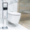 Set suport hartie igienica + perie WC AWD02070316 - imagine 2