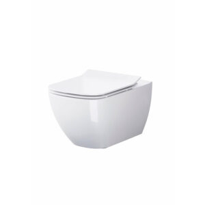 Set vas WC suspendat Virgo B245 cleanon fixare ascunsa + capac duroplast slim inchidere lenta