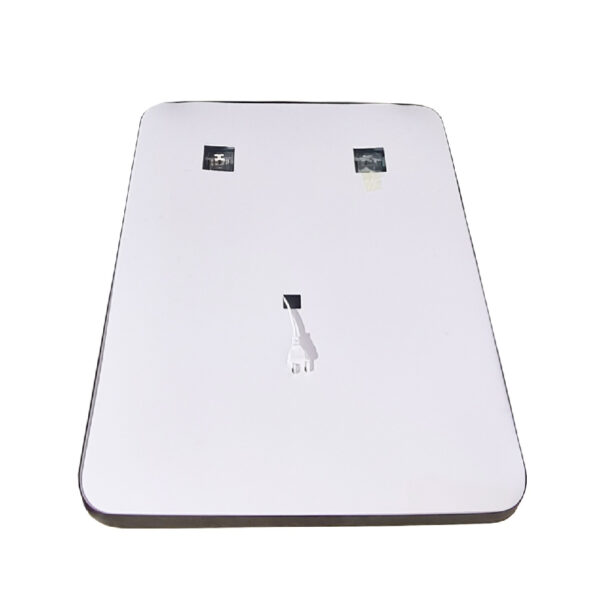 Oglinda de baie cu iluminare led si intrerupator touch, 60x80 cm, rama neagra MD3 - imagine 3