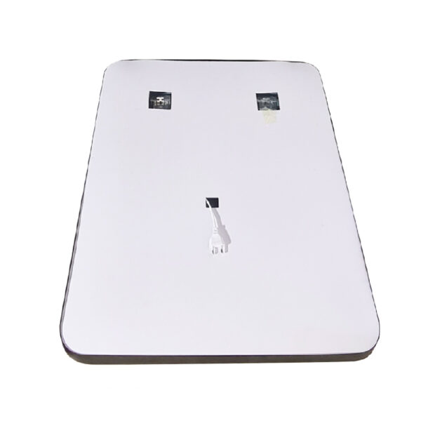 Oglinda de baie cu iluminare LED, functie dezaburire, ceas si termometru 70x80 cm MD3 - imagine 3