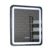 Oglinda de baie cu iluminare LED, functie dezaburire, ceas si termometru 70x80 cm MD3