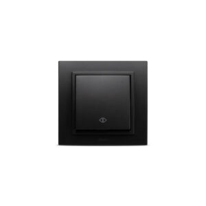 Intrerupator cap cruce ST negru mat El Zena