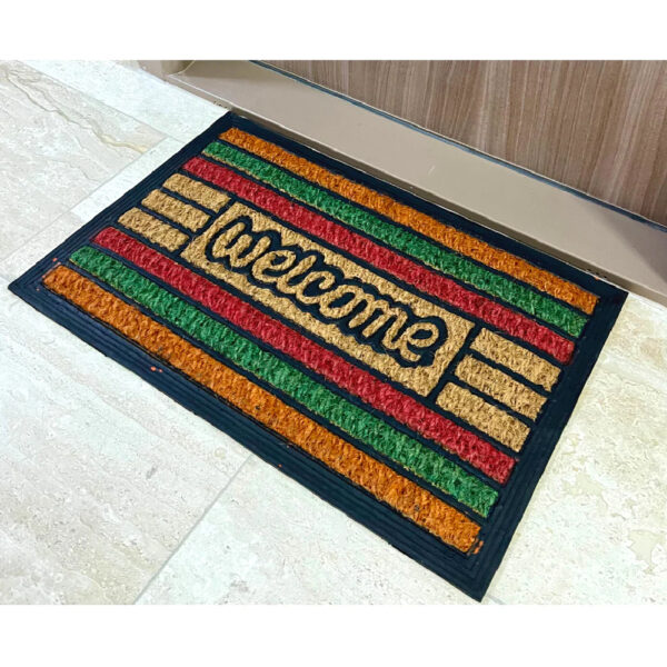 Covoras intrare fibra cocos color - DM101 multicolor- 60x40cm - imagine 2