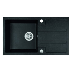Chiuveta bucatarie Deal 1C1P neagra 76x44x18 cm