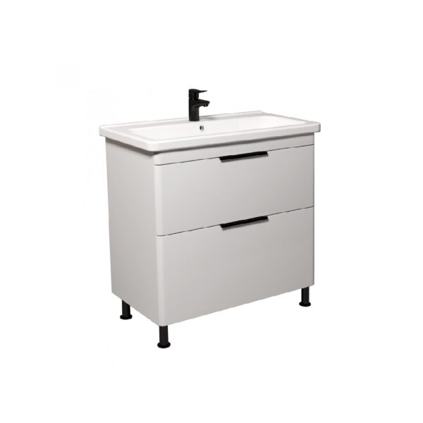 Set mobilier de baie alb 80 cm Premium Freya