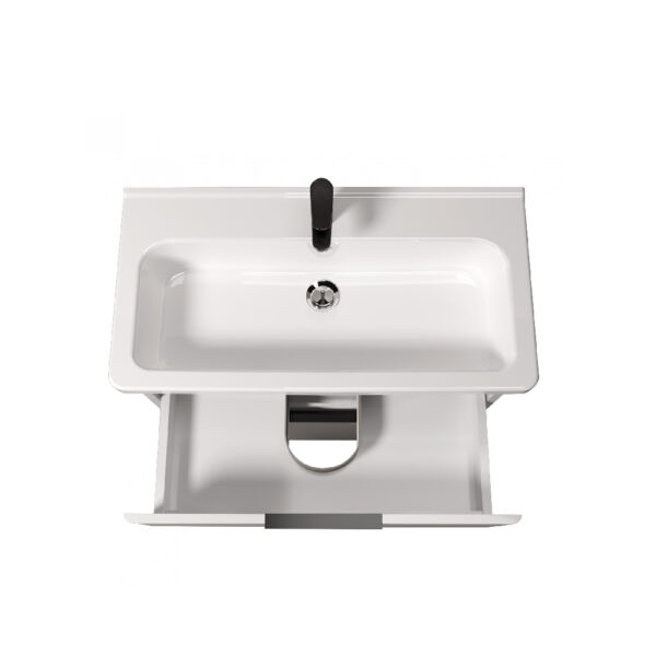 Set mobilier de baie alb 80 cm Premium Freya - imagine 3