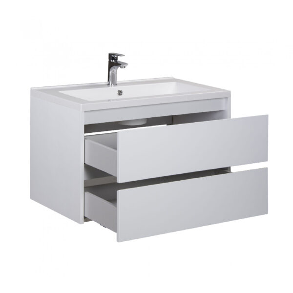 Mobilier de baie alb Marko 80-A - imagine 2