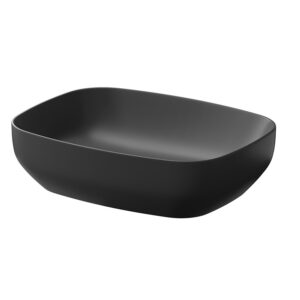 Lavoar de baie mat antracite Larga rectangular 50x38 cm