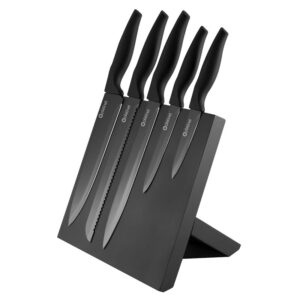 Set 5 cutite cu suport magnetic Platinet PBKSB5W