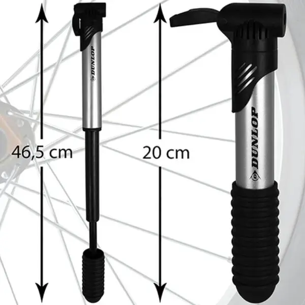 Pompa mini bicicleta cu 3 adaptoare si cu dispozitiv de prindere pe cadru - imagine 2