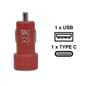 Stecher auto dual energy Type C rosu
