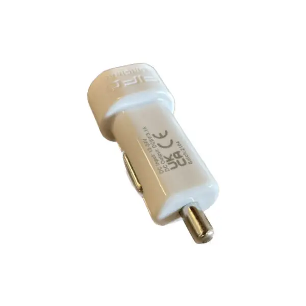 Stecher auto dual 1 x USB, 1 x Type C alb - imagine 2