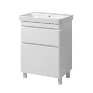 Mobilier de baie alb lucios Vivace 60 cm + lavoar