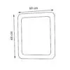 Oglinda de baie neagra seria 080 - 60 cm - imagine 2