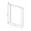 Oglinda de baie  ECO 50 cm alb - imagine 2