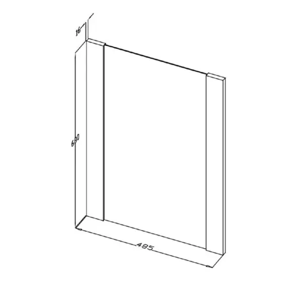 Oglinda de baie  ECO 50 cm alb - imagine 2
