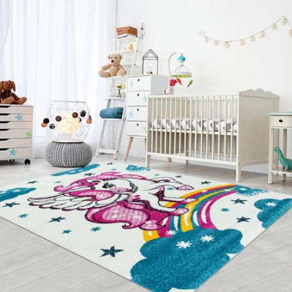 Covor pentru copii Polyanna roz / albastru 150x230 cm - imagine 2