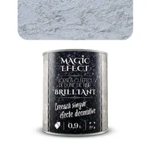 Vopsea decorativa Magic Efect Brilliant 0.9 L C02 - argintiu deschis cu efect de dune cu glitter
