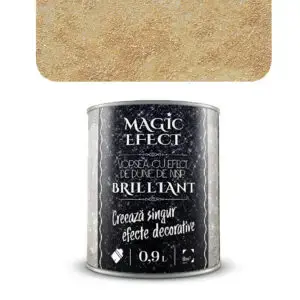 Vopsea decorativa Magic Efect Brilliant 0.9 L C05 - cupru auriu cu efect de dune cu glitter