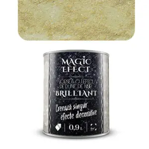Vopsea decorativa Magic Efect Brilliant 0.9 L C08 - auriu / vanilla cu efect de dune cu glitter
