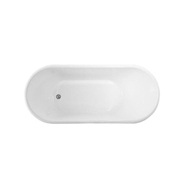 Cada freestanding 6830 1700 mm 700x580 mm alb lucios - imagine 2
