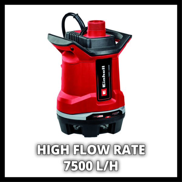 Pompa fara fir pentru apa murdara Einhell GE-DP 18/25 Li - Solo 4181580 - imagine 2