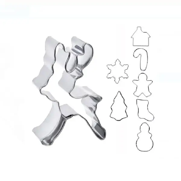 Forme metalice model de Craciun - 8 buc