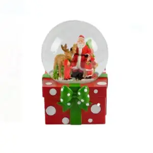 Glob decorativ Mos Craciun 6.5 x 10 cm