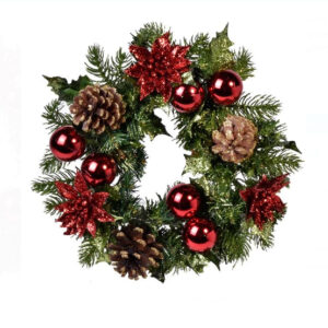 Coronita decorativa de Craciun pentru lumanare 32 cm