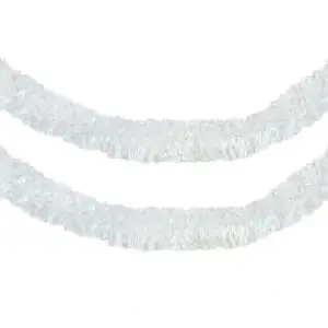 Beteala Craciun alba 8 cm x 3 m