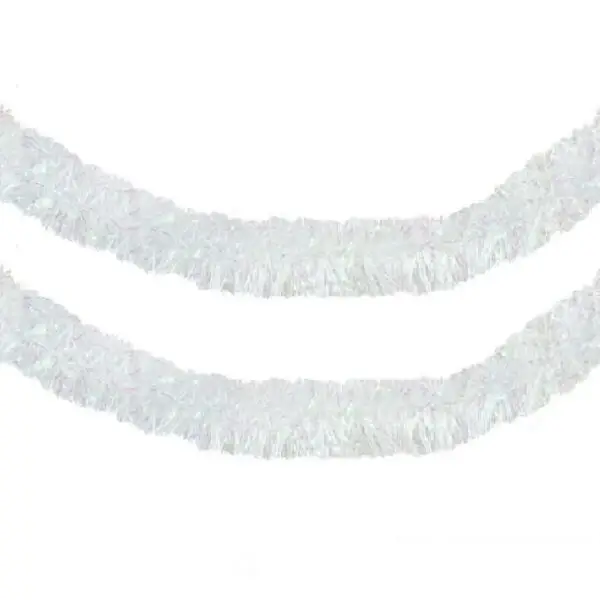 Beteala Craciun alba 8 cm x 3 m