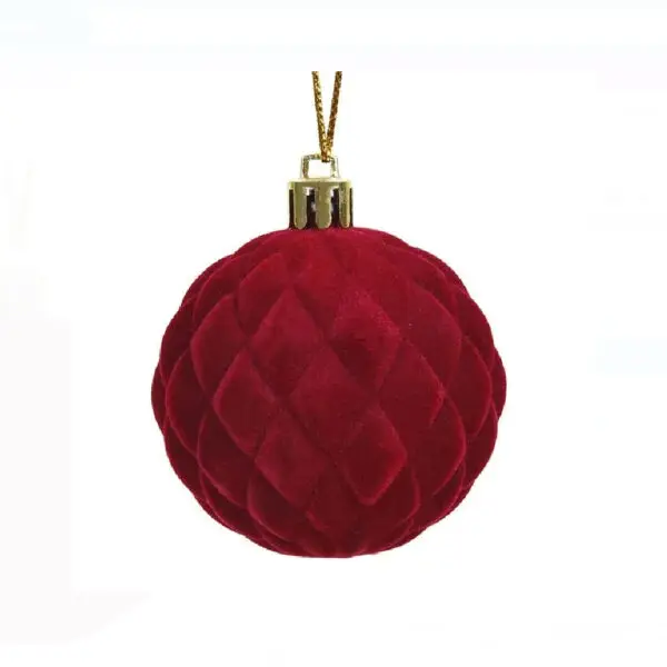 Glob catifelat bordo romburi 6 xm