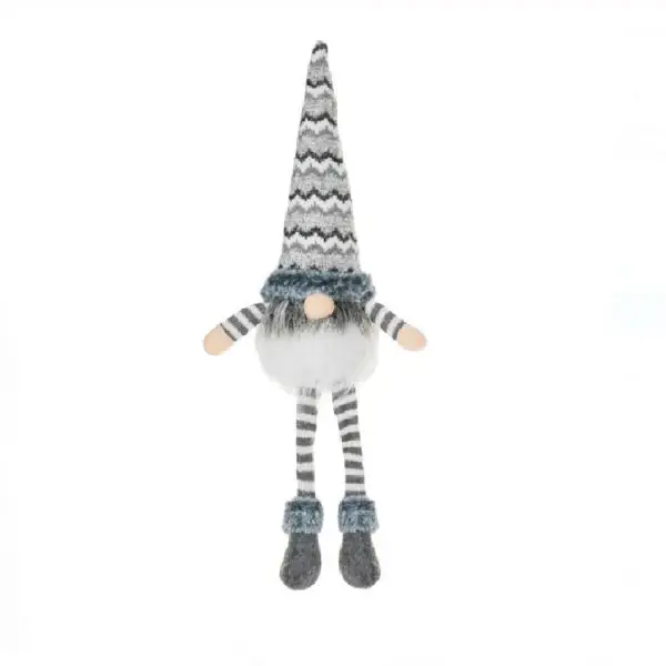 Decoratiune Craciun Gnome gri 52 cm