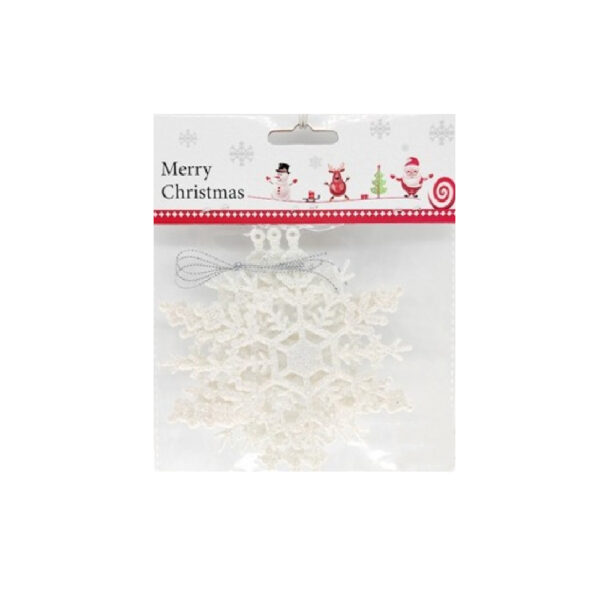 Decoratiune brad fulg - 11 cm - 3 buc /set