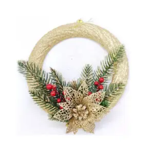 Decoratiune Craciun coronita 19 cm PVC SD00378