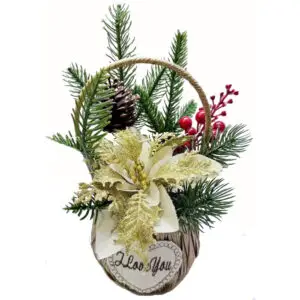 Cos cu flori artficiale SD00283