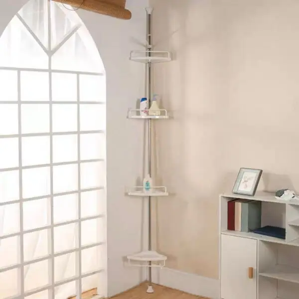 Etajera de baie metal + PVC A13799 - imagine 2