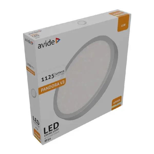 Plafonieră LED 15W 280*40mm NW 4000K Pandora V2 - imagine 2