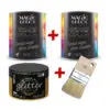 Pachet Magic Efect Dune Golden Flame 1+1 gratuit + pensula + glitter auriu