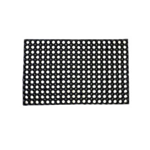 Covoras intrare cauciuc  negru Domino 80x50 cm