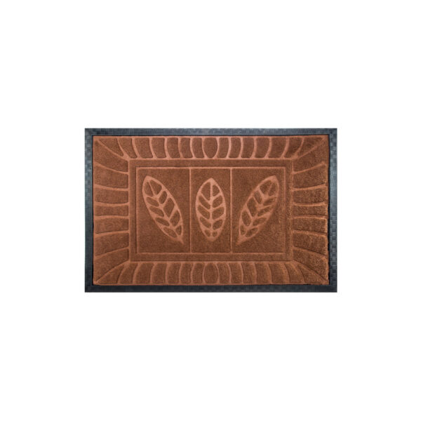 Covoras intrare - Syntetic gri / maro - 90x60 cm