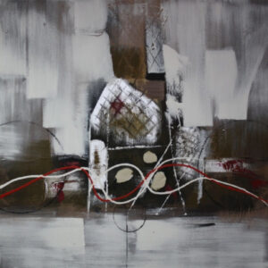 Tablou Tribal fire 80x80 cm