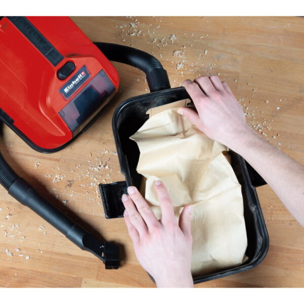 Set saci praf Einhell 5 bucati 10 L, pentru aspirator umed / uscat - imagine 2
