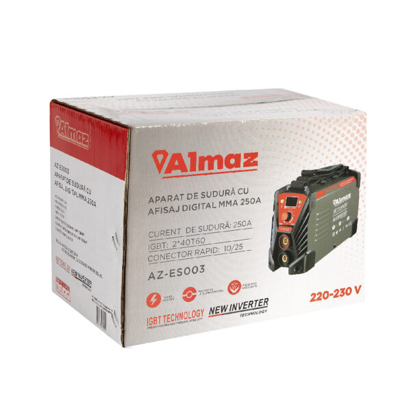 Aparat de sudura digital Almaz MMA 250 AZ-ES003 - imagine 3