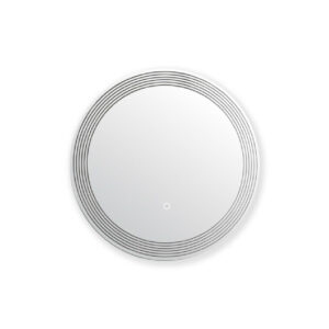 Oglinda de baie rotunda sistem iluminare LED 60x60 cm Gladys