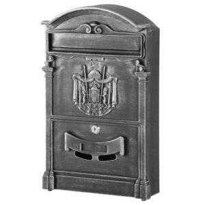Cutie postala aluminiu antic 25.5x9x41 cm